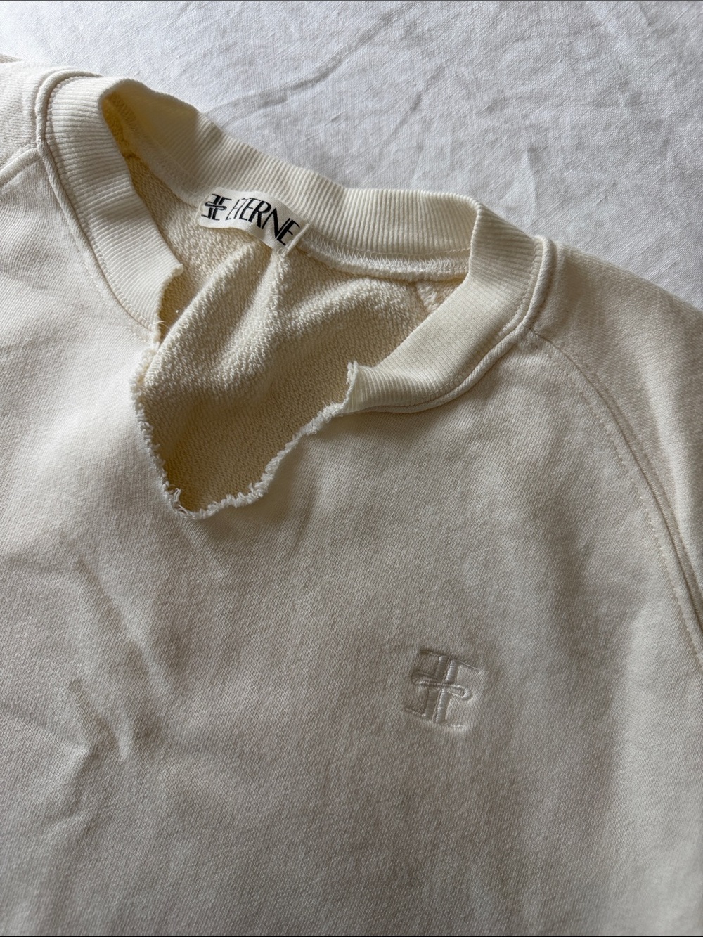 Eterne Terry Raglan Cutoff Top & Boyfriend Short - Picture 9 of 10